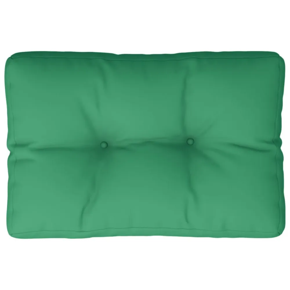 Almofadão para paletes 50x40x12 cm tecido verde com Enchimento Incluído