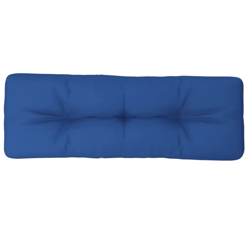Almofadão para sofá de paletes 120x40x12 cm tecido azul genuíno