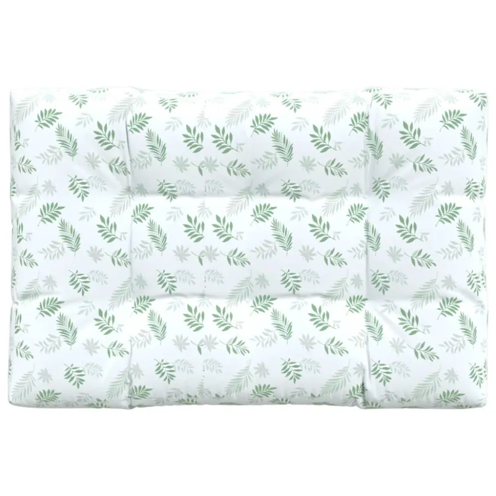 Almofadão para sofá de paletes 120x80x12cm tecido típico folhas