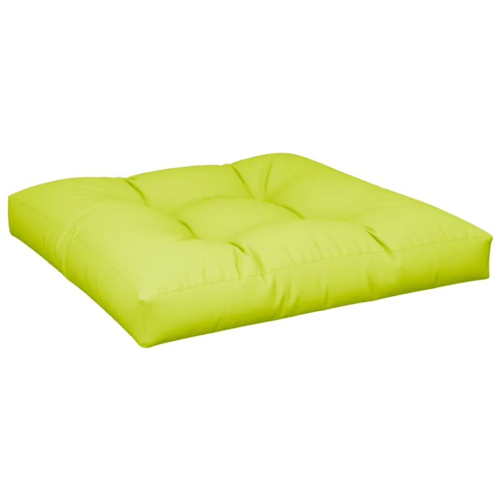 Almofadão para sofá de paletes 70x70x12 cm tecido verde radiante com Enchimento Incluído
