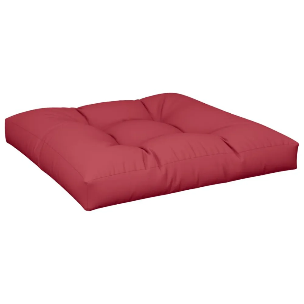 Almofadão para sofá de paletes 80x80x12cm tecido vermelho tinto Tamanho 45x45 cm
