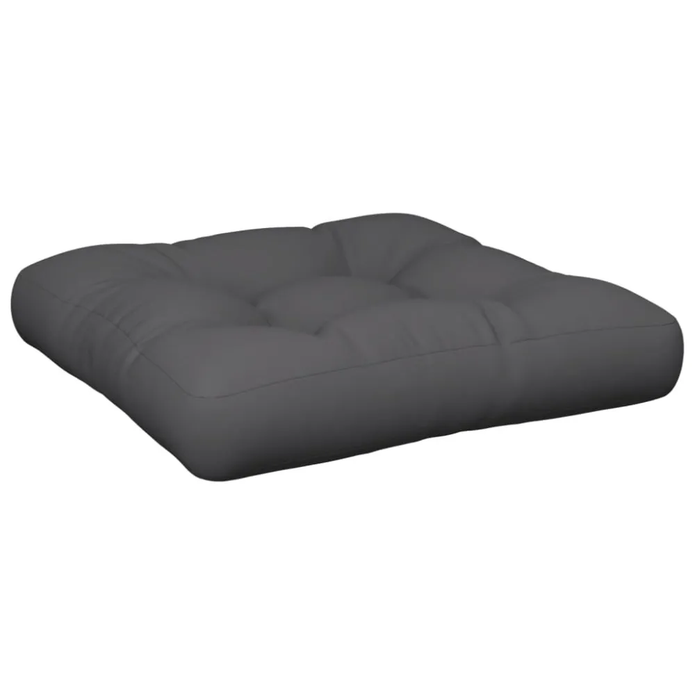 Almofadão sofá de paletes 50x50x12 cm tecido cinza 100% Poliéster
