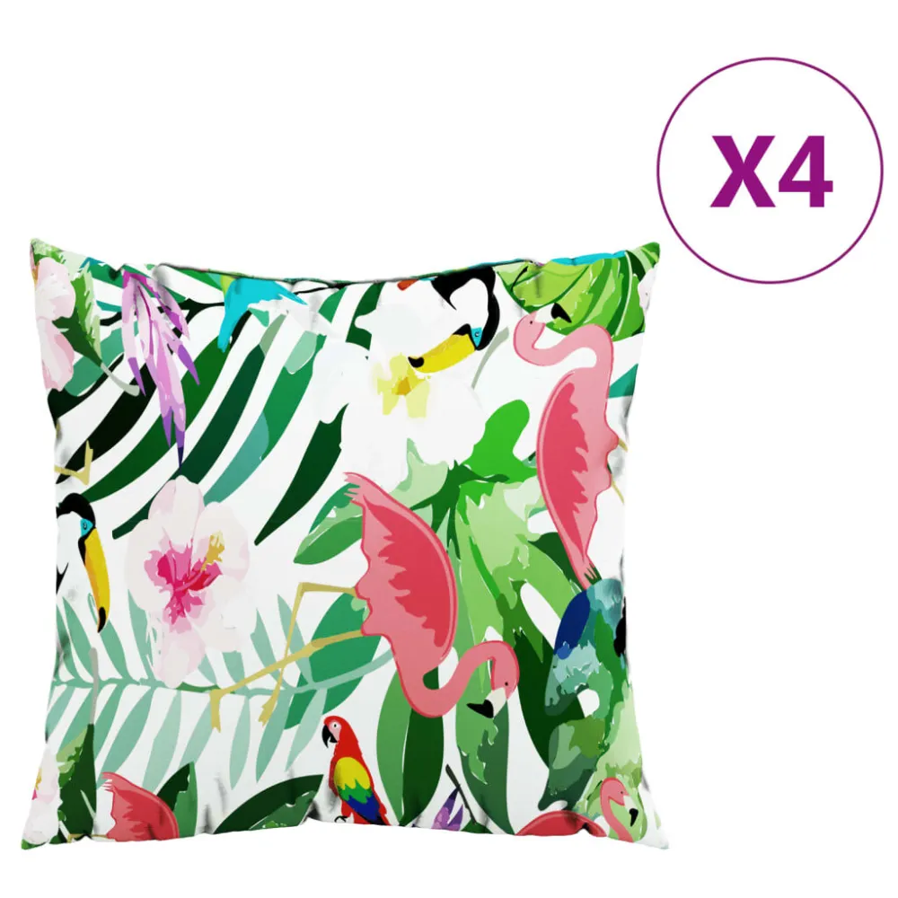 Capas para Almofada Almofadas decorativas 4 pcs 50x50 cm tecido multicor