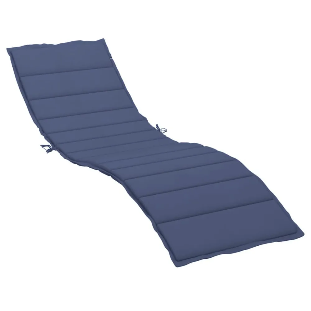 Premium Luxo Almofadão de espreguiçadeira tecido oxford azul-marinho
