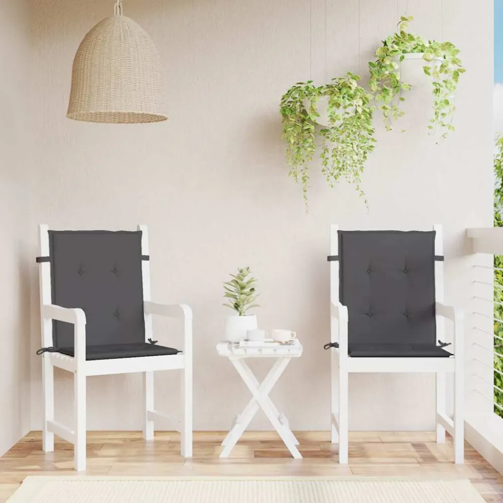 Almofadões cadeira de encosto baixo 2 pcs tecido convencional folhas