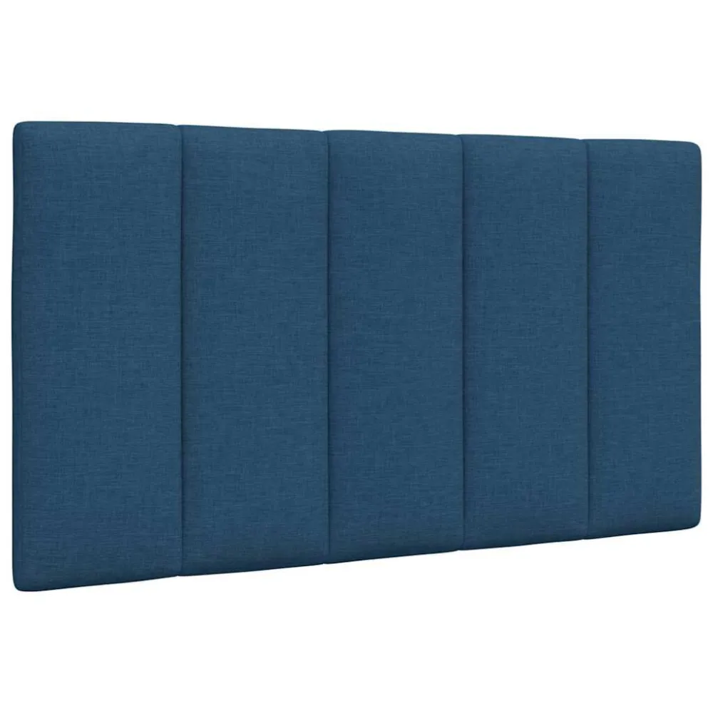 Almofadão de cabeceira 80 cm tecido azul com Fecho Invisível