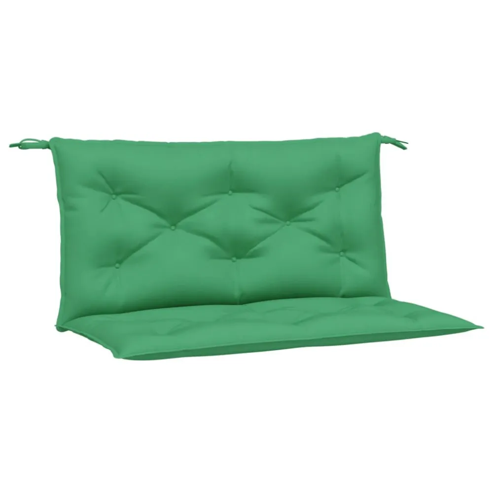 Almofadões banco jardim 2 pcs 100x50x7cm tecido oxford verde para Relaxamento ao Ar Livre