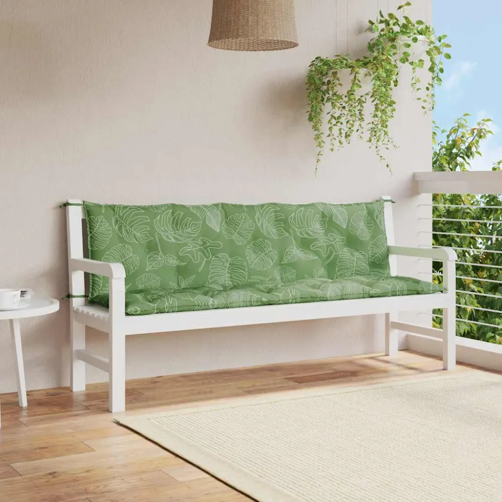 Almofadões para bancos de jardim 2pcs tecido oxford convencional folhas