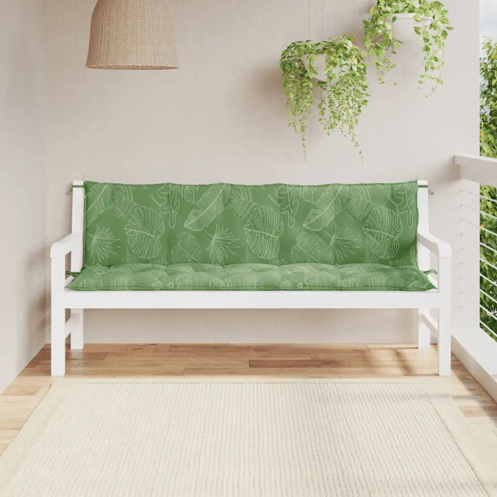Almofadões para bancos de jardim 2pcs tecido oxford convencional folhas