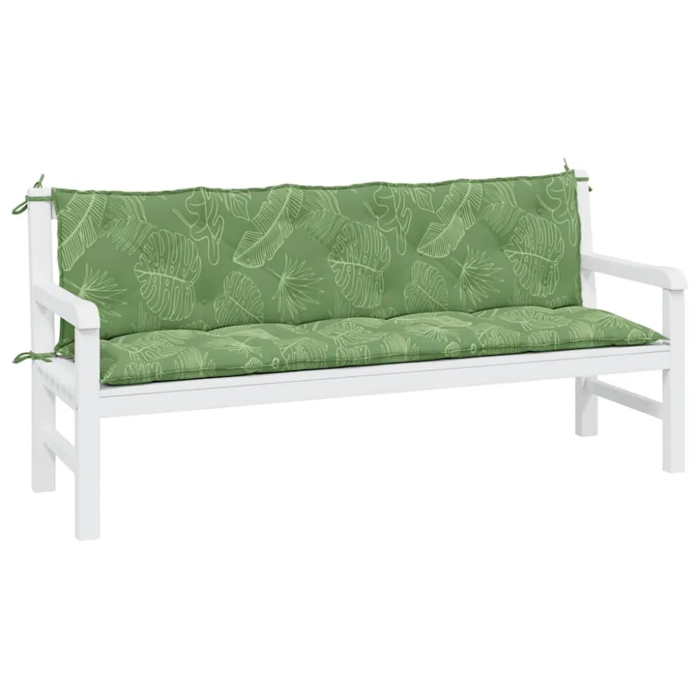 Almofadões para bancos de jardim 2pcs tecido oxford convencional folhas