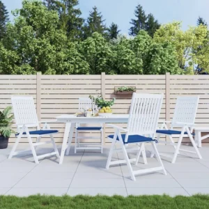 Almofadões para cadeiras jardim 4 pcs 50x50x3 cm oxford azul legítimo PT960106