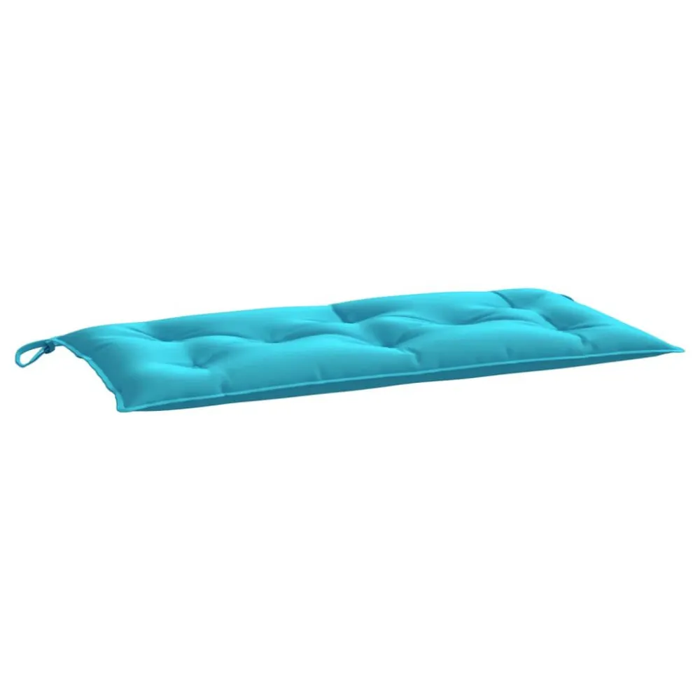 Almofadão para banco de jardim 100x50x7 cm tecido oxford turquesa Fácil de Guardar