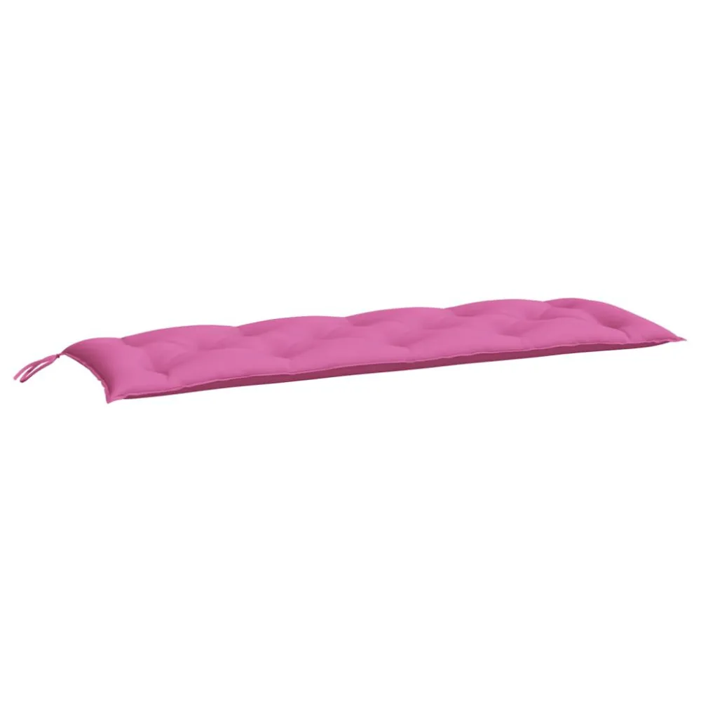 Almofadão para banco de jardim 150x50x7 cm tecido oxford rosa com Almofada Inclusa