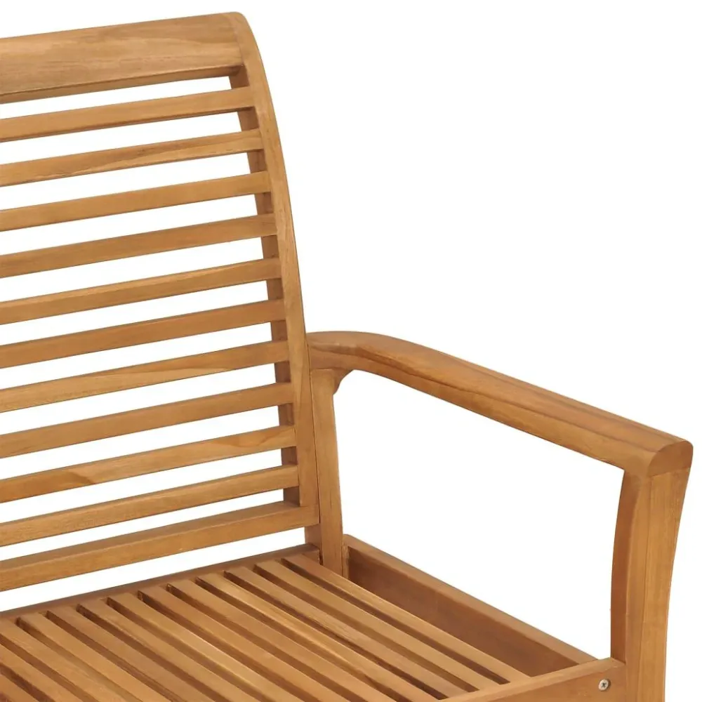 Banco de jardim com almofadão verde radiante 112 cm teca maciç