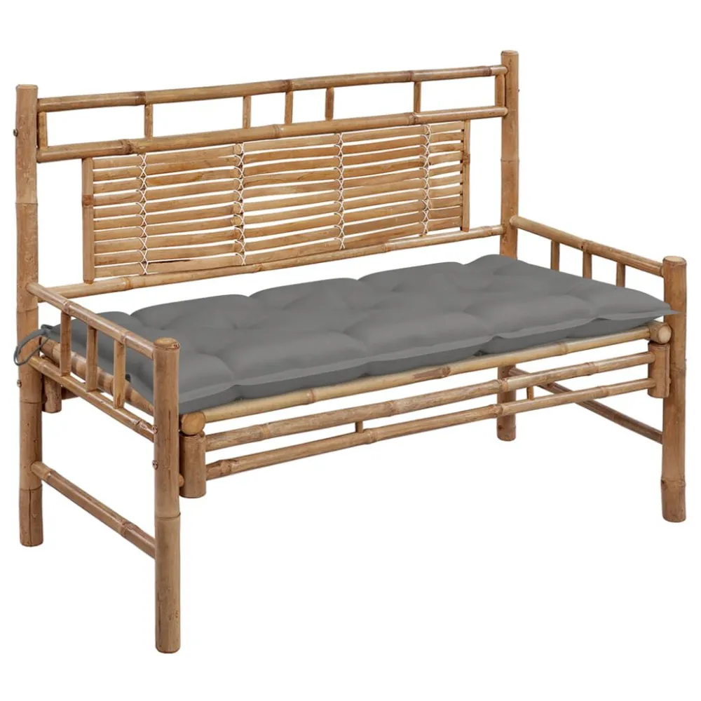 Cadeira de Balanço Banco de jardim com almofadão 120 cm bambu