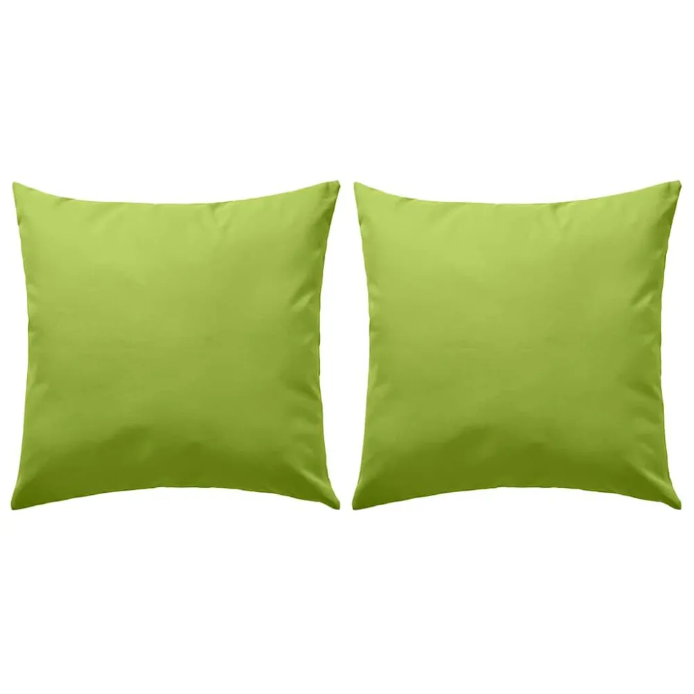 Cadeira de Jardim Almofadas para exterior 2 pcs 45x45 cm verde maç