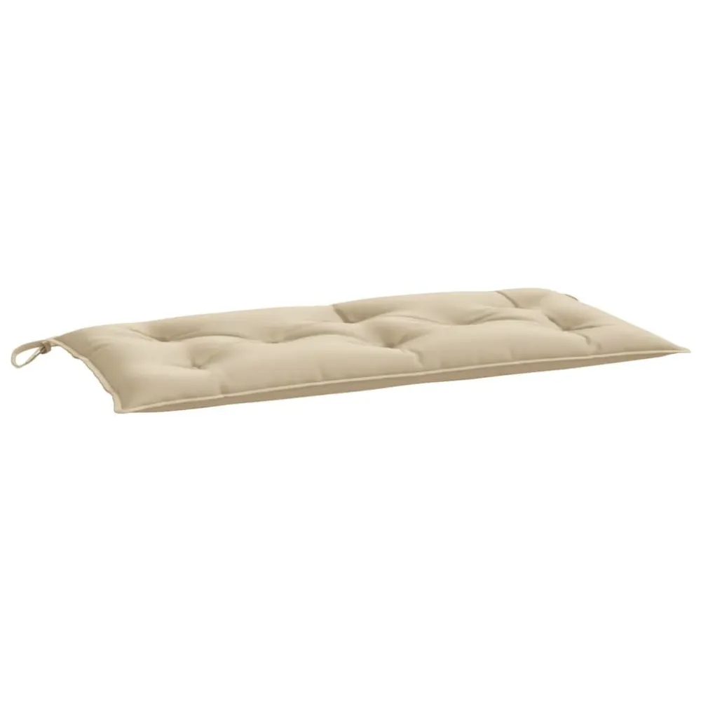 Conjunto Completo de Almofadão para banco de jardim 100x50x7 cm tecido oxford bege