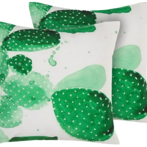 Conjunto Completo de Conjunto de 2 almofadas de jardim verde 45 x 45 cm OSTINA