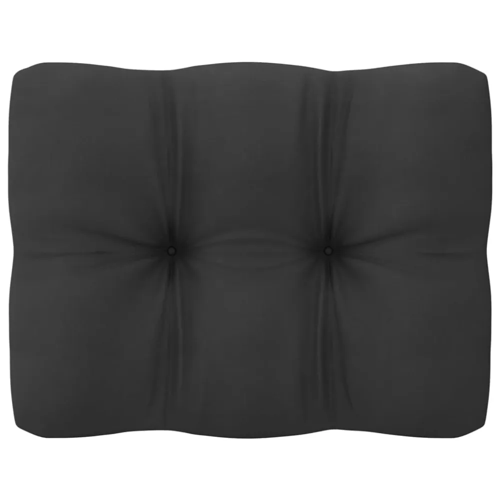 Design Ergonômico e Confortável 9 pcs conj. lounge jardim com almofadões antracite pinho maciço