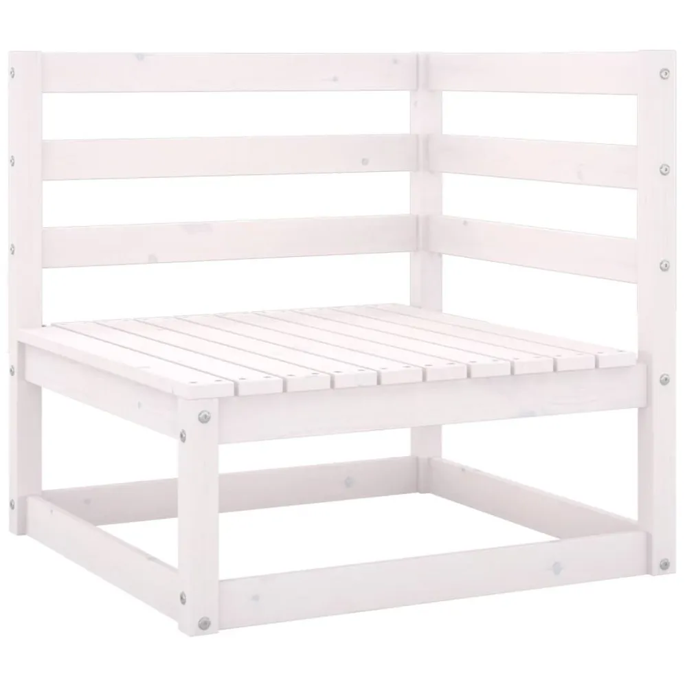 7 pcs conjunto lounge de jardim com almofadões pinho maciço com Estrutura em Alumínio