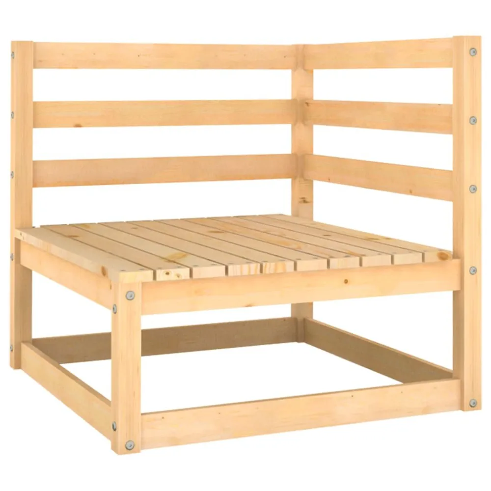 8 pcs conjunto lounge de jardim com almofadões pinho maciço Dobrável e Portátil