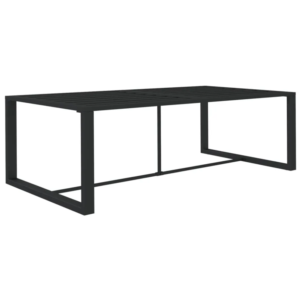 8 pcs conjunto lounge jardim com almofadões alumínio antracite em Tecido Sunbrella