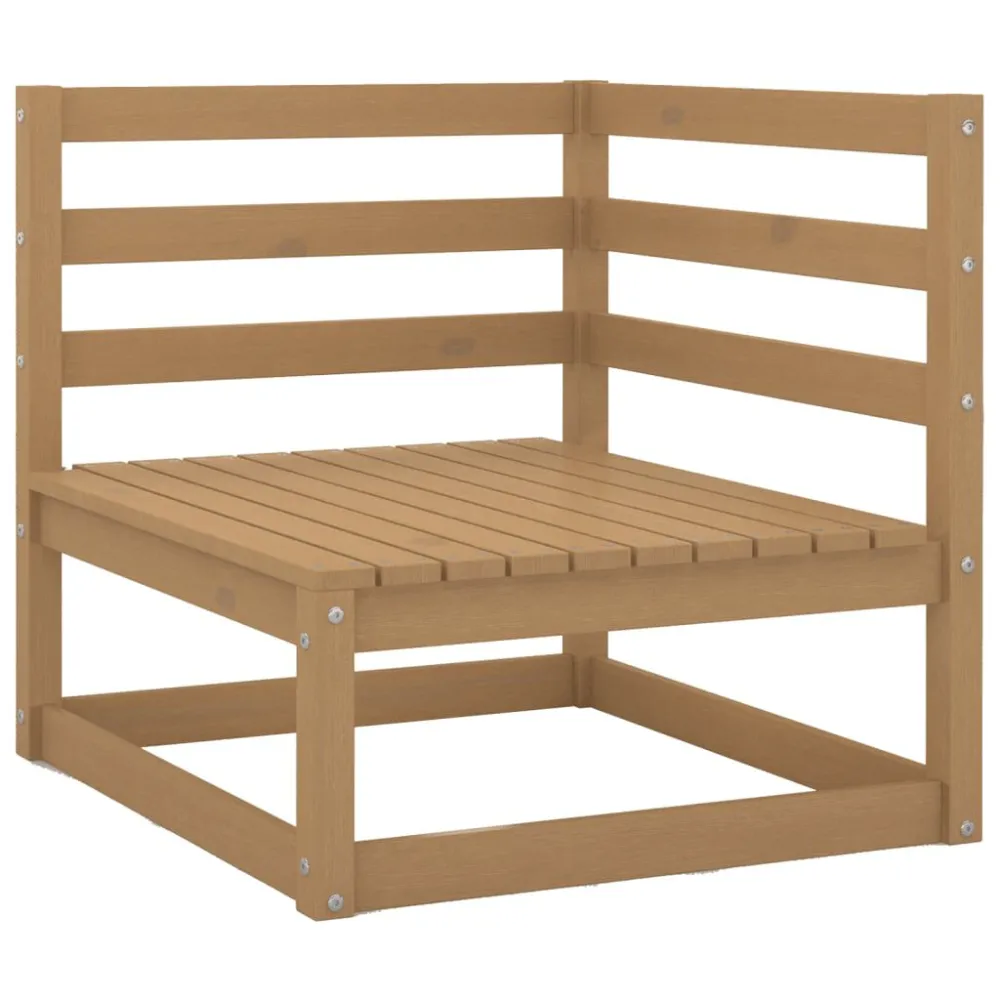 Poltrona de Rattan 7 pcs conjunto lounge de jardim com almofadões pinho maciço