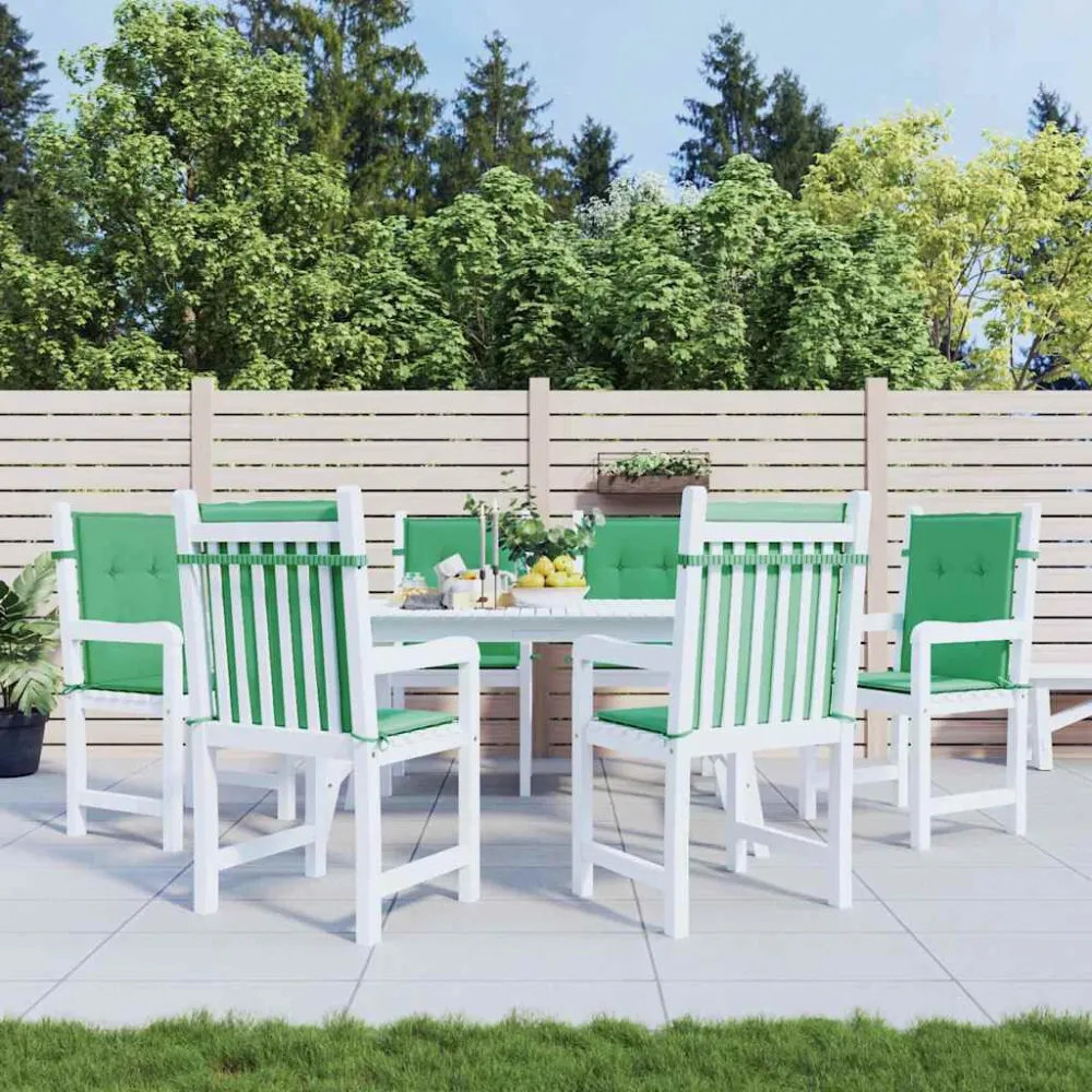 Premium Resistente ao Tempo Almofadões lombares para cadeiras de jardim 6pcs oxford verde