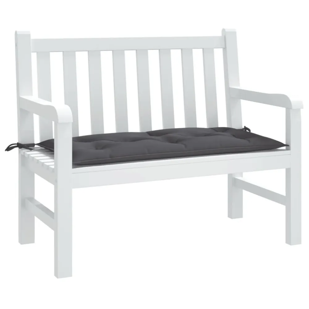 Puf de Exterior Almofadão para banco de jardim 100x50x7cm tecido oxford antracite