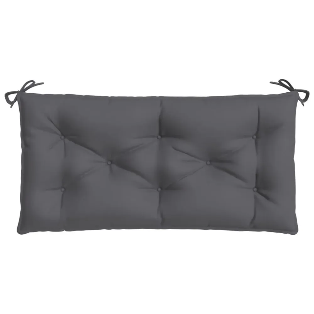 Puf de Exterior Almofadão para banco de jardim 100x50x7cm tecido oxford antracite