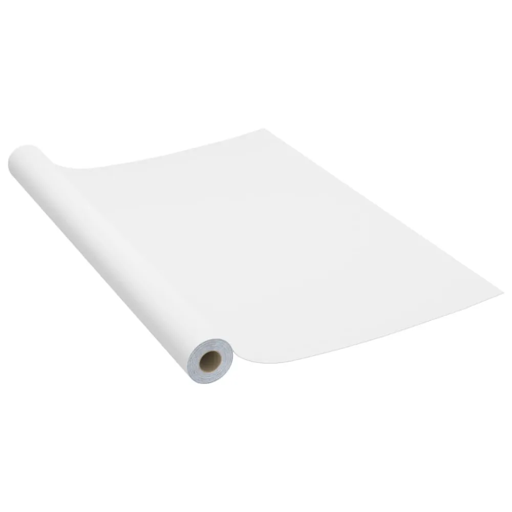 Autocolante para móveis 500x90 cm PVC branco Fácil Instalação Sem Furação