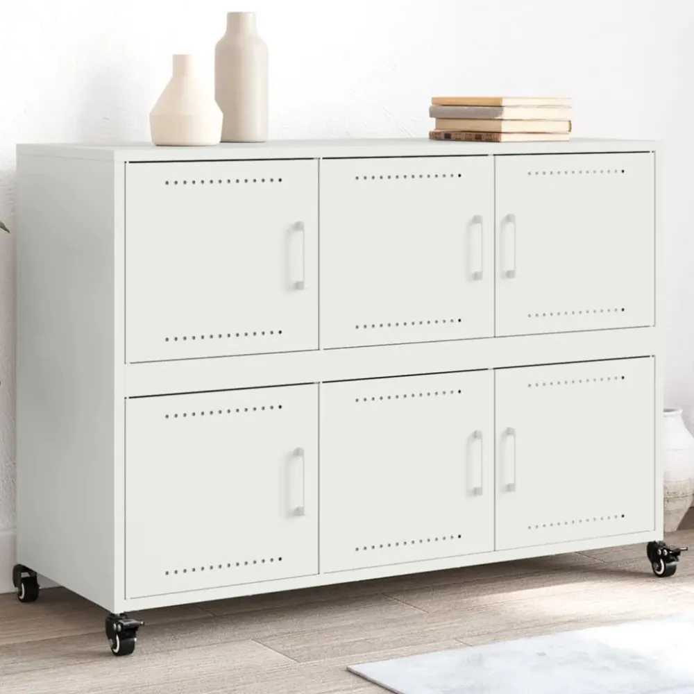 Aparador 100,5x39x72 cm ço branco com Certificação de Seguranç