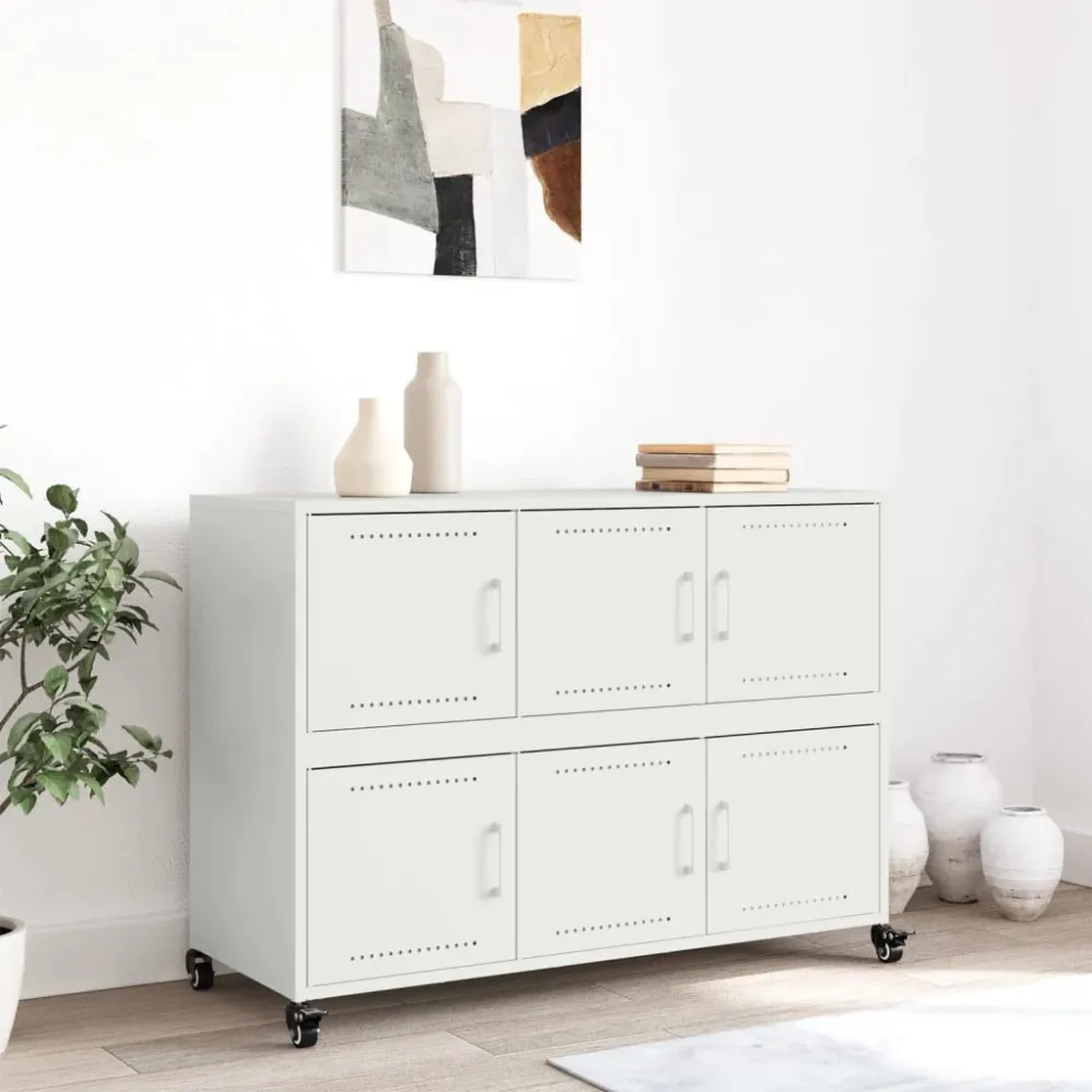 Aparador 100,5x39x72 cm ço branco com Certificação de Seguranç