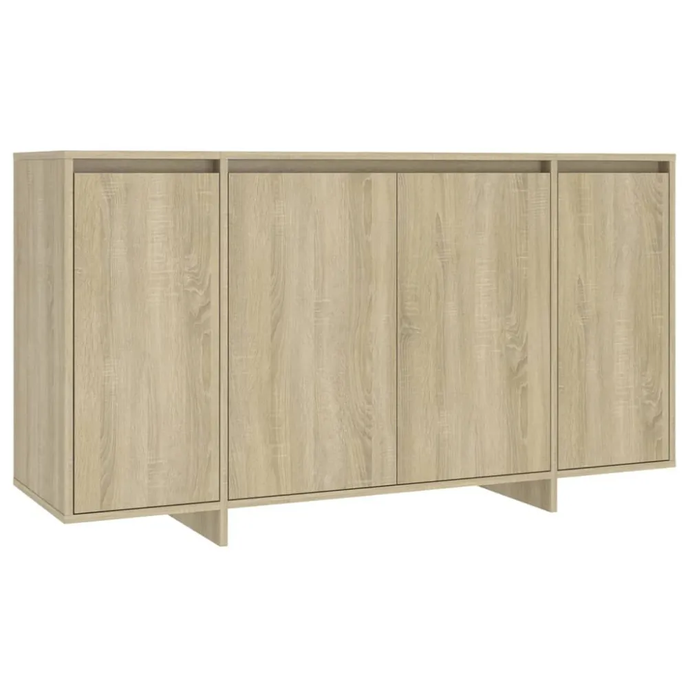 Aparador 135x41x75 cm derivados de madeira carvalho sonoma : Versão Compacta