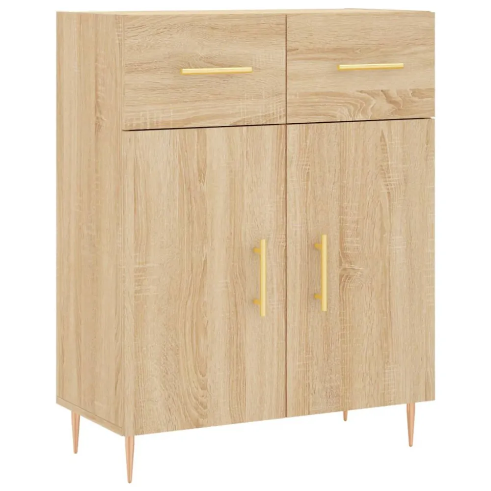 Aparador 69,5x34x90 cm derivados de madeira carvalho sonoma | 1200W | 32cm de Corte