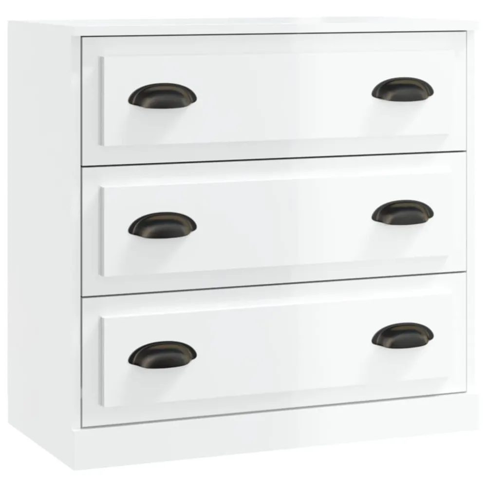 Aparador 70x35,5x67,5 cm derivados de madeira branco luminoso