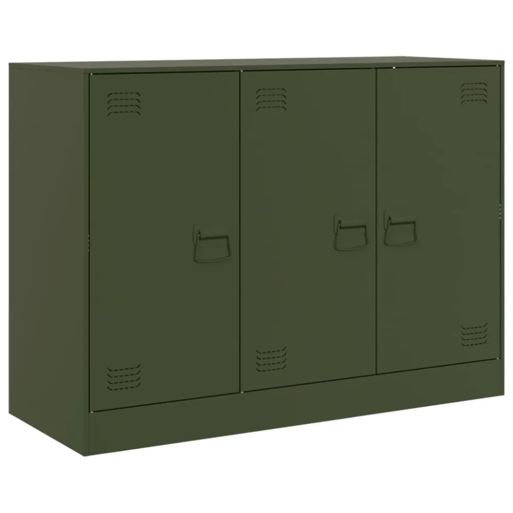 Aparador 99x39x73 cm ço verde azeitona para Relva Fina