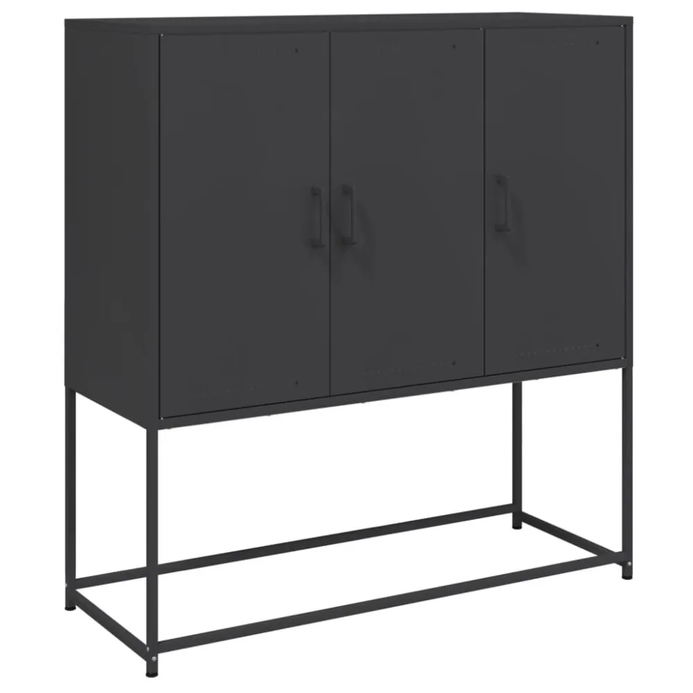 Aparador alto 100,5x39x107 cm ço preto