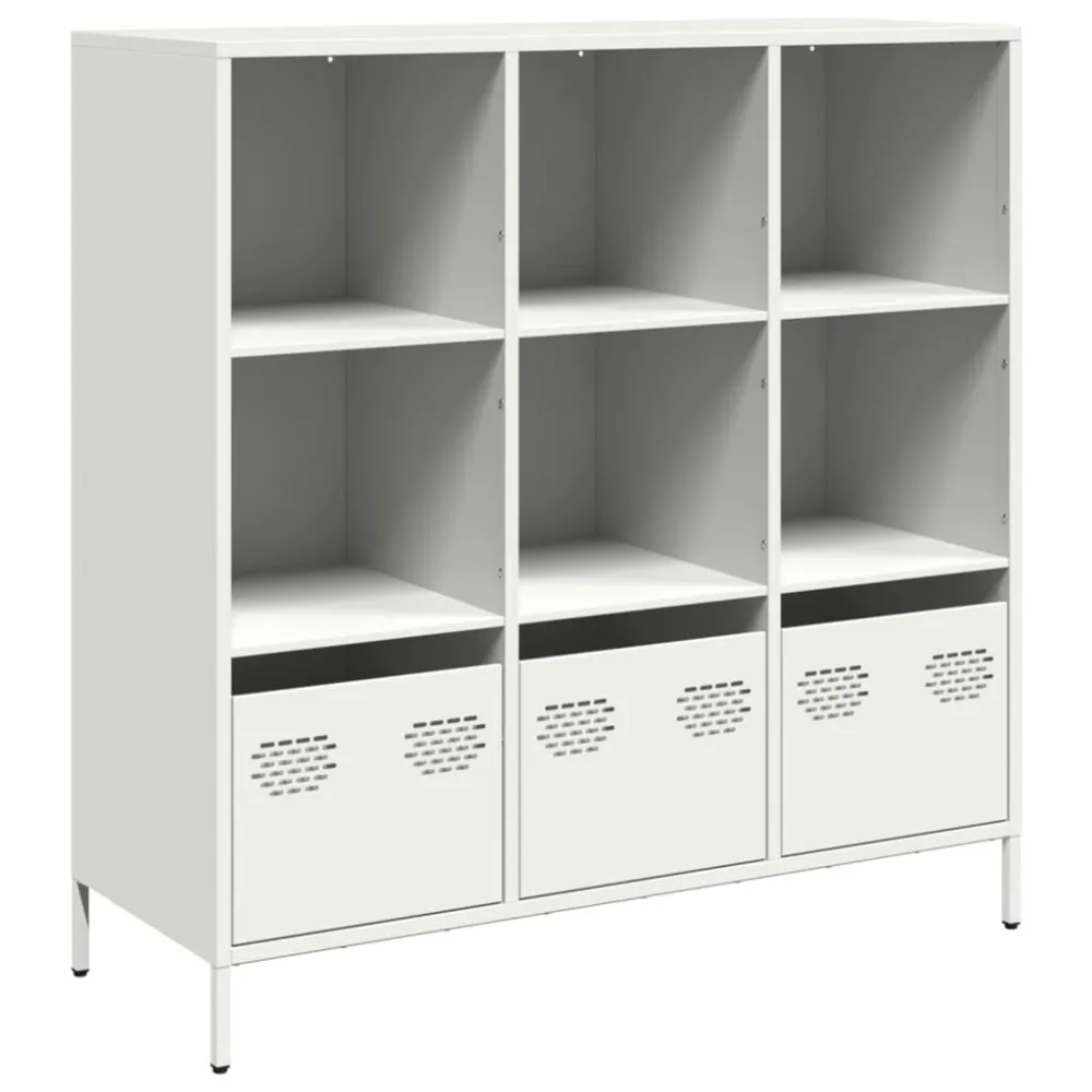Aparador alto 101,5x39x103,5 cm ço branco