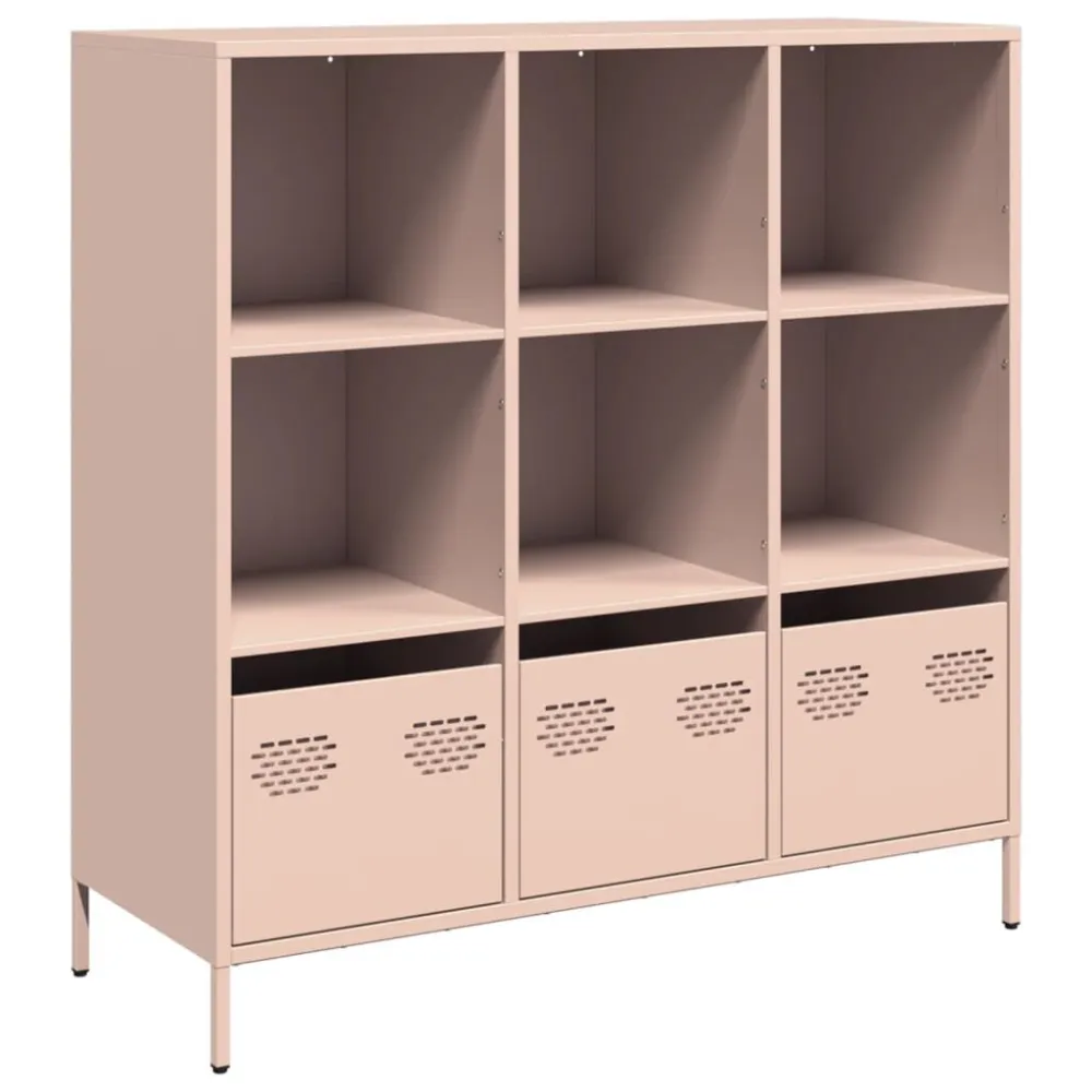 Aparador alto 101,5x39x103,5 cm ço rosa