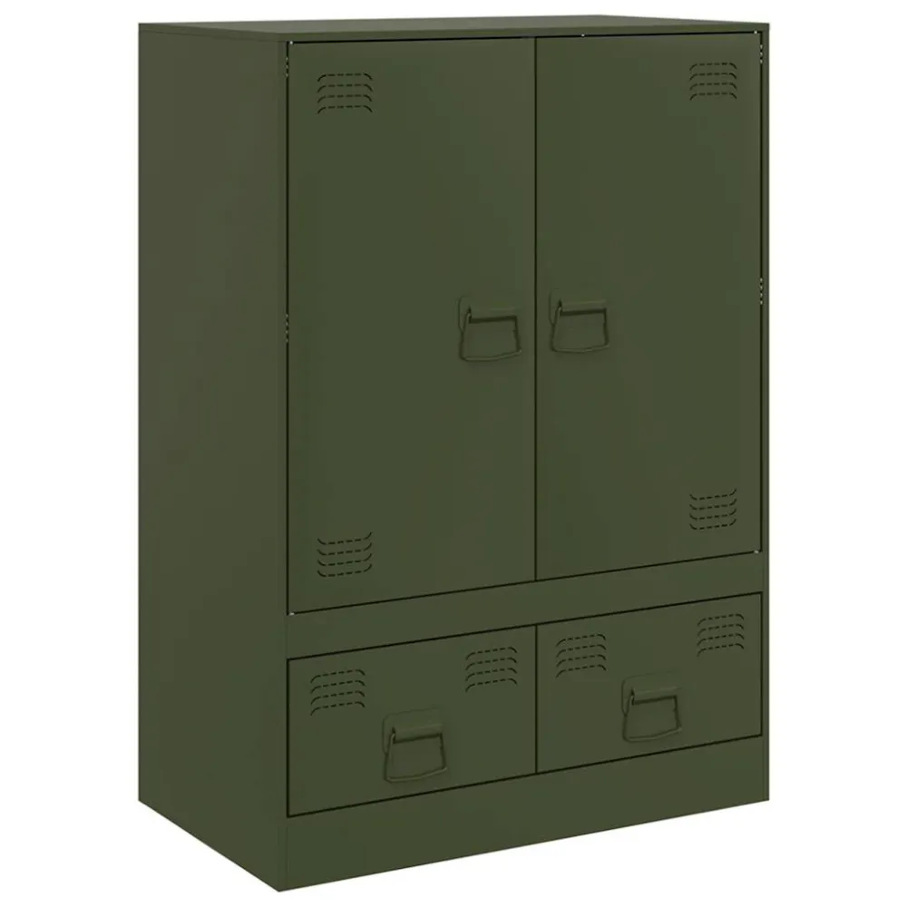 Aparador alto 67x39x95 cm ço verde azeitona