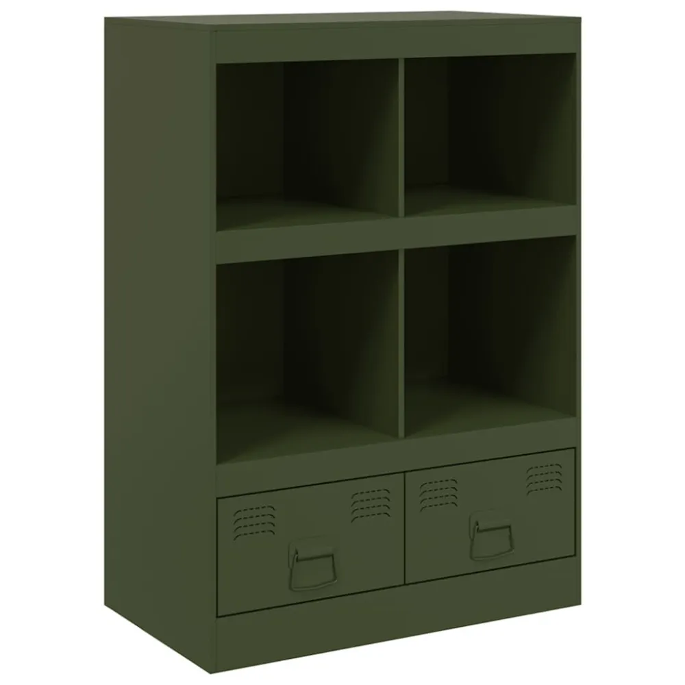 Aparador alto 67x39x95 cm ço verde azeitona