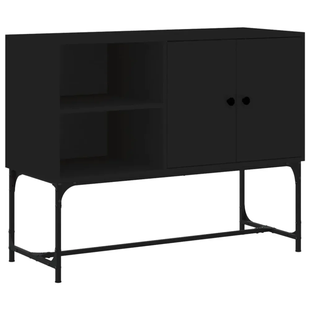 Com Saco Coletor Aparador 100x40x79,5 cm derivados de madeira preto
