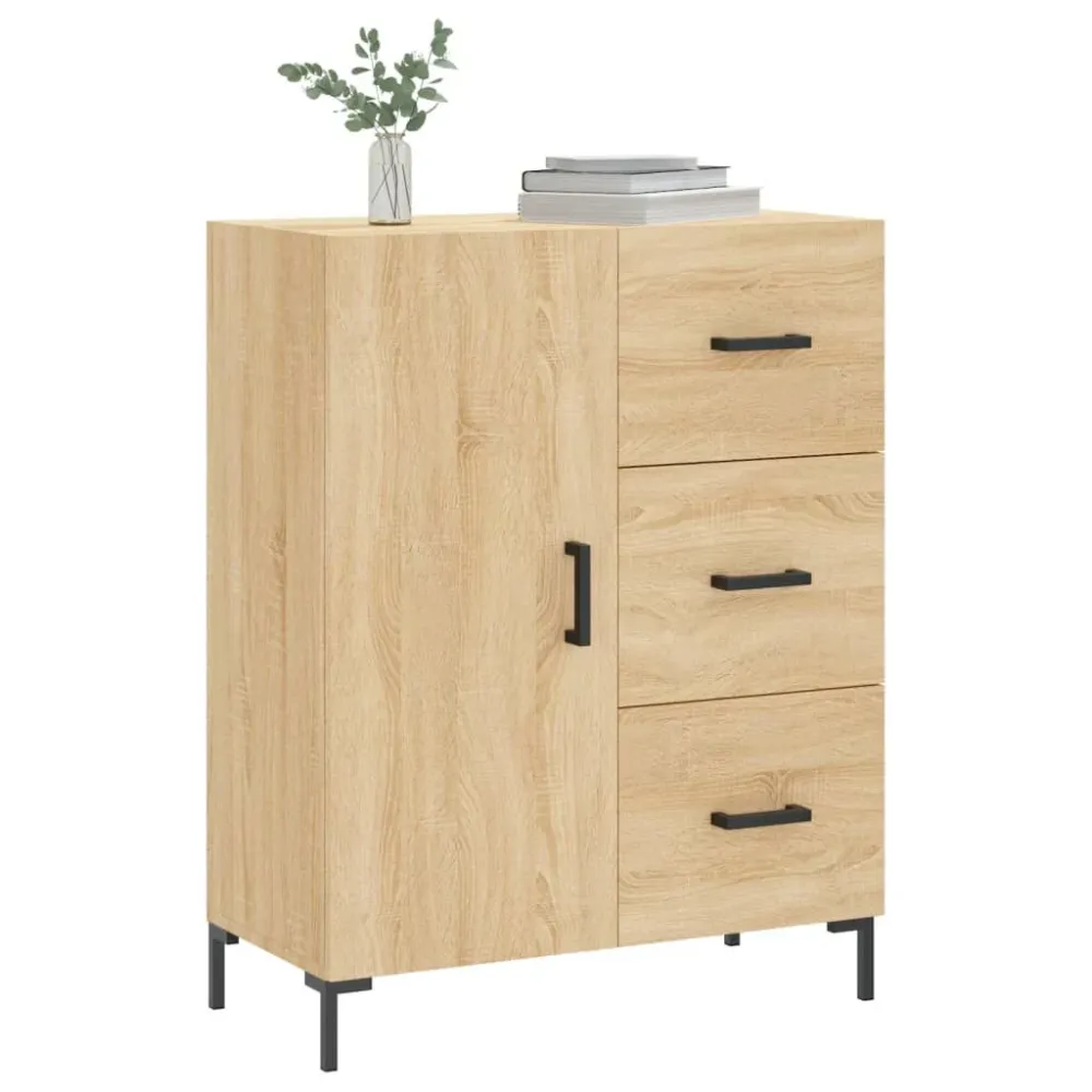 Com Saco Coletor Aparador 69,5x34x90 cm derivados de madeira carvalho sonoma