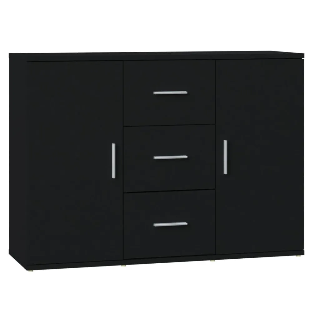 Corte Preciso Aparador 91x29,5x65 cm derivados de madeira preto
