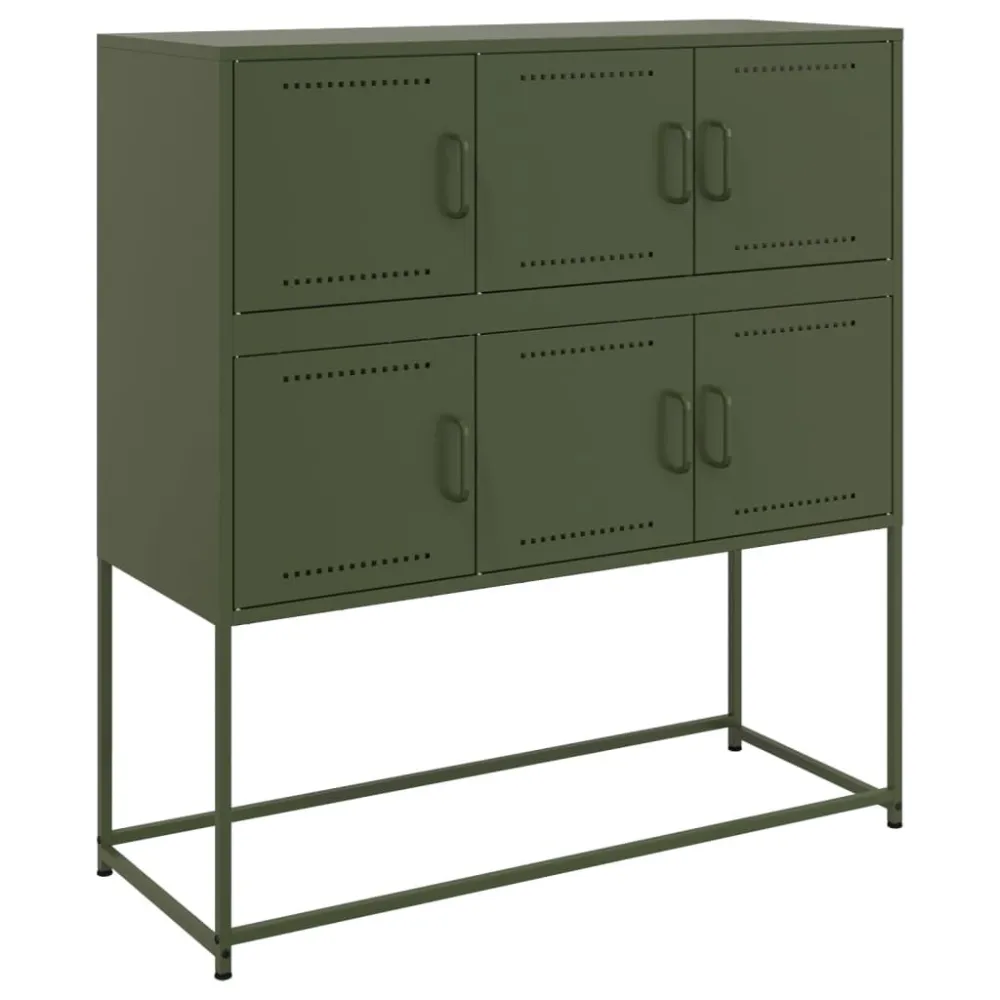 Motor Brushless Aparador 100,5x39x107 cm ço verde-azeitona