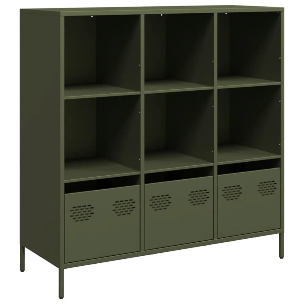 Móvel alto 101,5x39x103,5 cm ço verde azeitona
