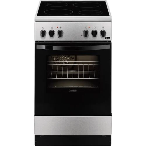 Fogão Zanussi ZCV550G1XA | Elétrico | 85x50x60 cm | 56 L | 4 Zonas | | ço inoxidável para Ambientes Pequenos