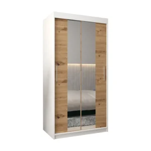 Armário TOKYO 1 com portas de correr 200/100/62 2 puertas (branco/artisan)