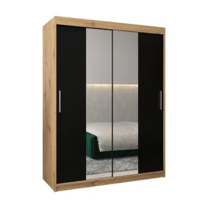 Armário TOKYO 1 com portas de correr 200/150/62 2 puertas (artisan/preto)